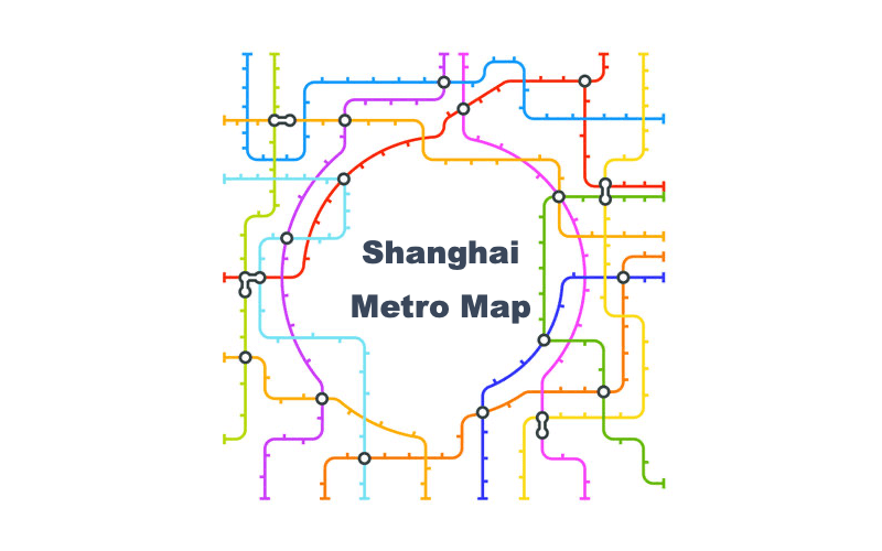 mapa del metro de Shanghai