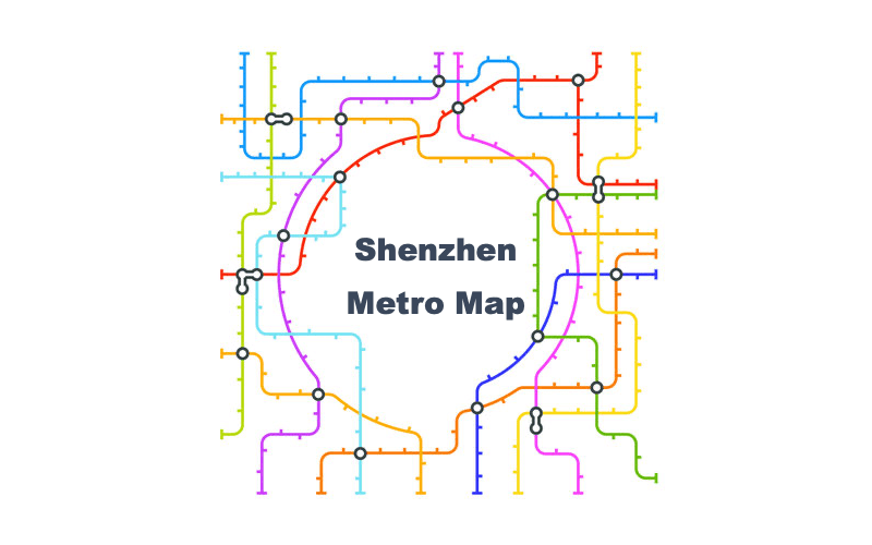 mapa del metro de Shenzhen