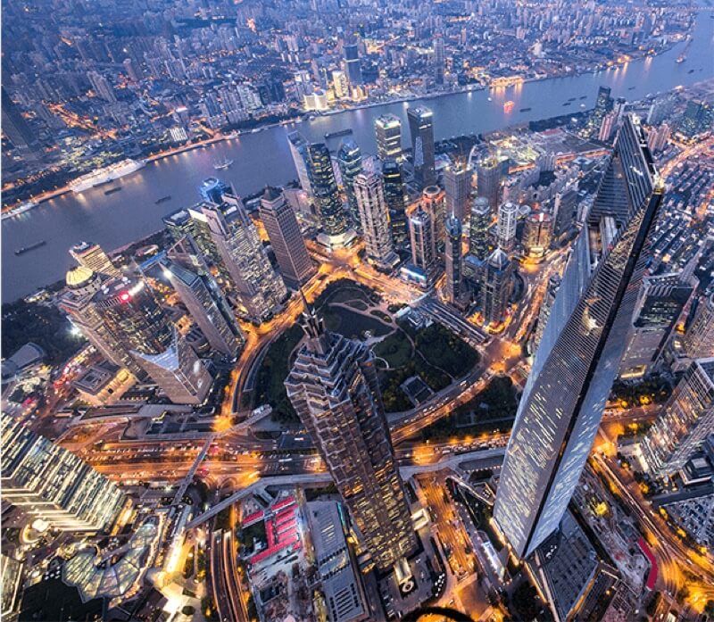 vista desde Shanghai Tower