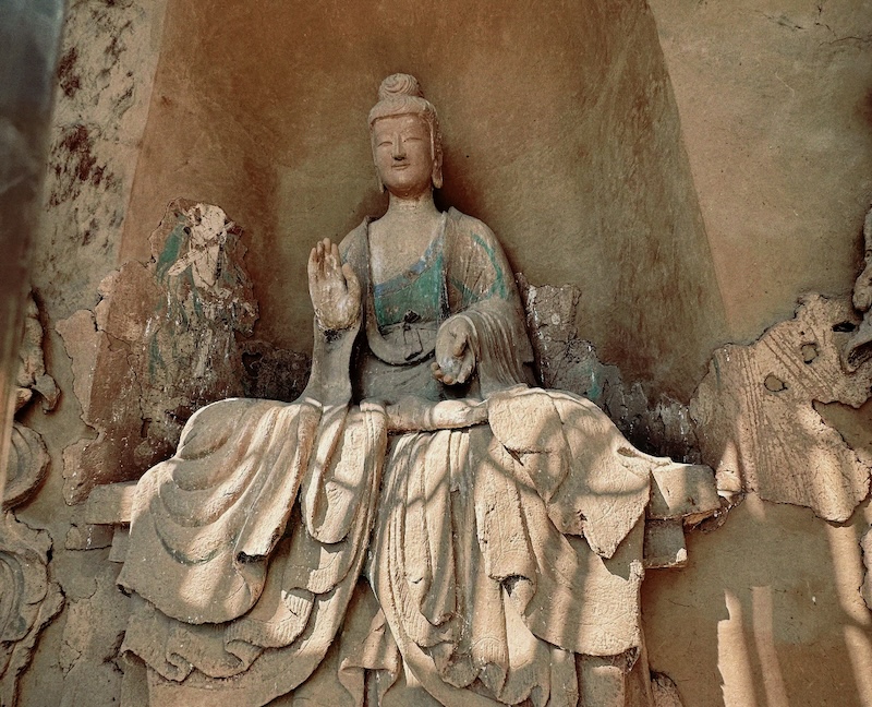 Grutas de Maijishan elegante bodhisattva